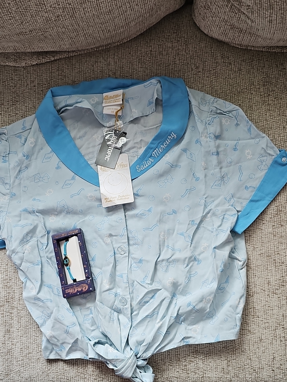 Sailor Mercury Front Tie Top